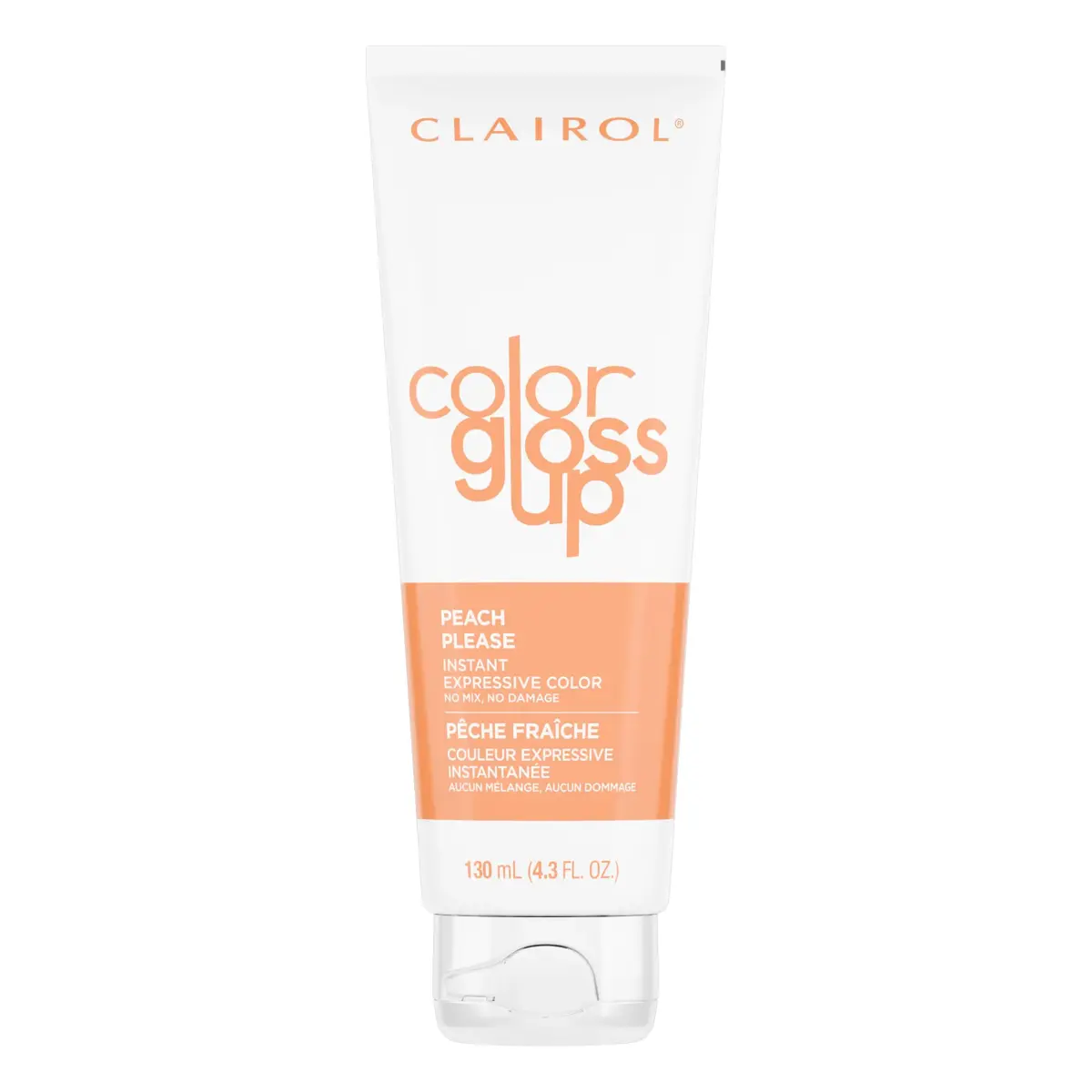 Clairol Color Gloss Up Temporary Hair Dye, Peach Please Hair Color 126ml (4.3 Fl Oz) | Vibrant Tones & Shine - main product image