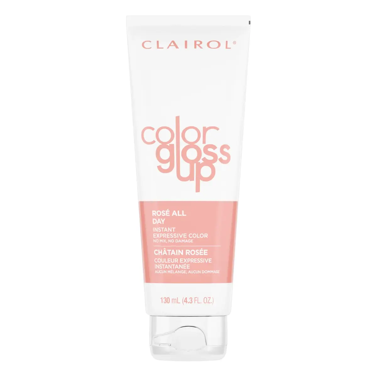 Clairol Color Gloss Up Temporary Hair Dye, Rosé All Day Hair Color, 125ml (4.3 Fl Oz) | Vibrant Rosé Tone & Shine - main product image