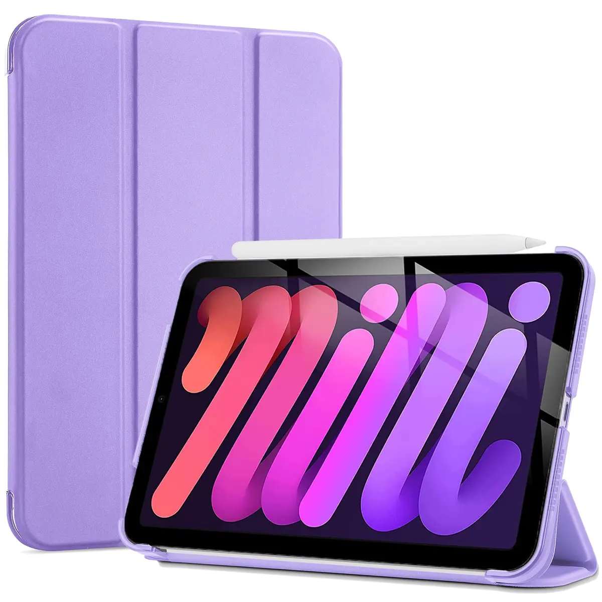 ProCase Smart Case for iPad mini 7 A17 Pro 2024/Mini 6 2021 8.3" | Purple Slim Protective Cover - main product image