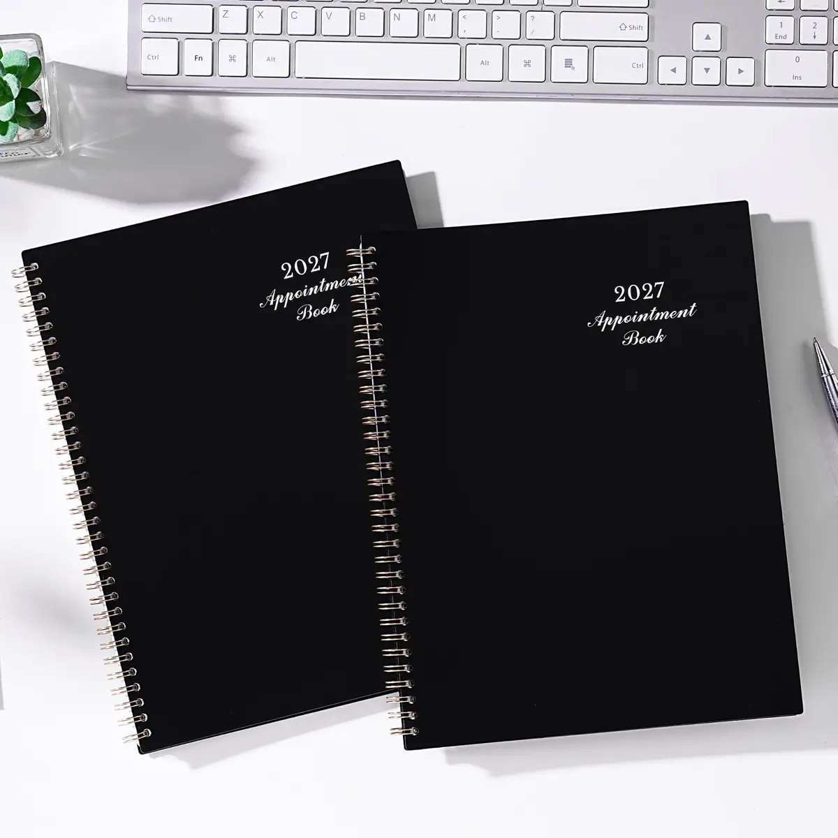Indeme 2027 Appointment Book | Daily Hourly Planner, 9" x 11", Colorful Tabs, Lay-Flat Design - view 2