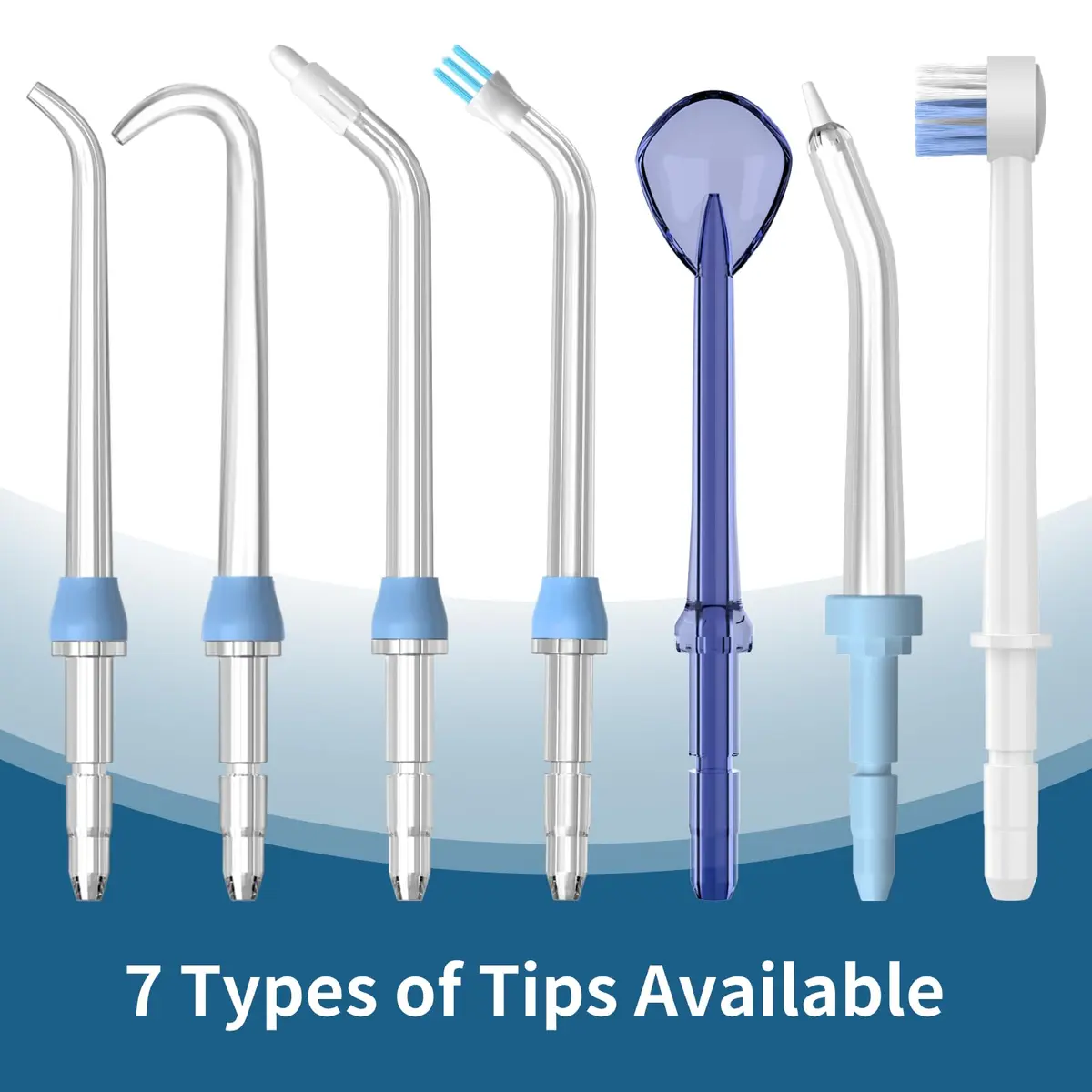 FreFeel Replacement Water Flosser Tips for Waterpik - 6 Classic Jet Tips | Compatible with Most Waterpik Models - view 7