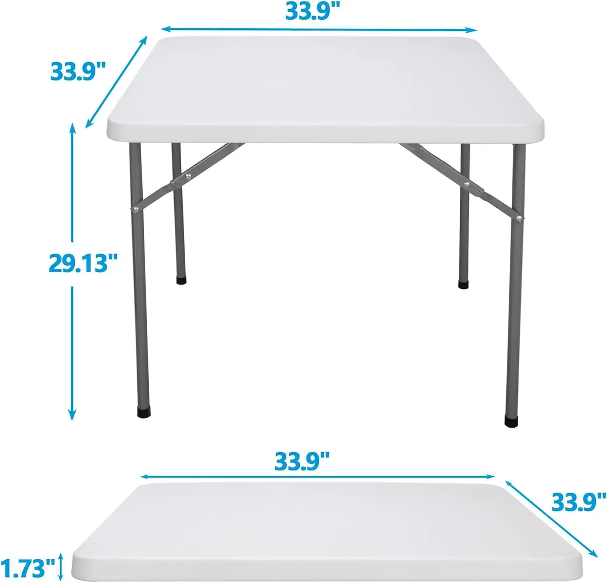 Saicool Folding Event Table 3FT | Heavy Duty Indoor Outdoor Picnic Table with Handle Lock - view 4