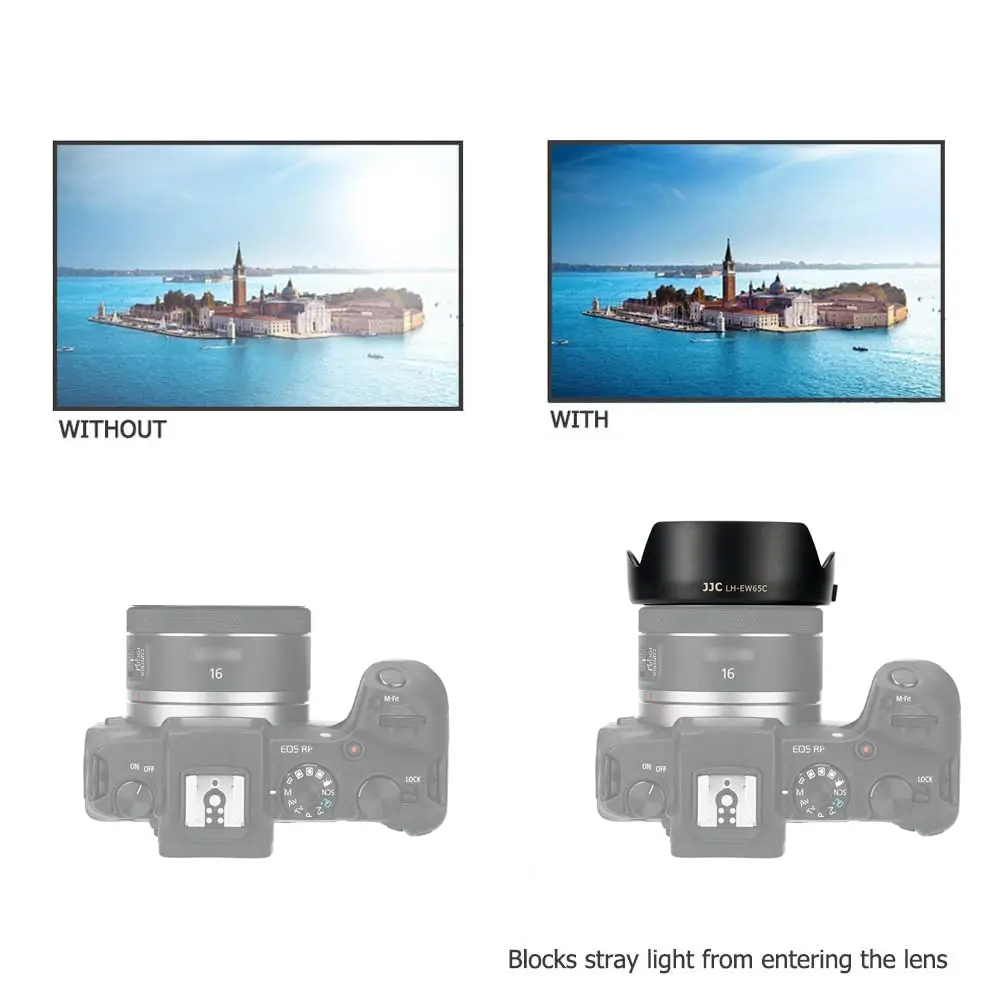 JJC Lens Hood for Canon RF 16mm F2.8 STM Lens | Reversible, Impact-Resistant, Compatible with 43mm Filters & Cap - view 7
