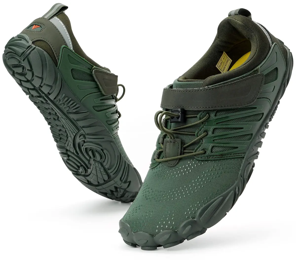 WHITIN Women's Minimalist Barefoot Trail Running Shoes Green 8.5 | Zero Drop, Wide Toe Box, Slip-Resistant - main product image