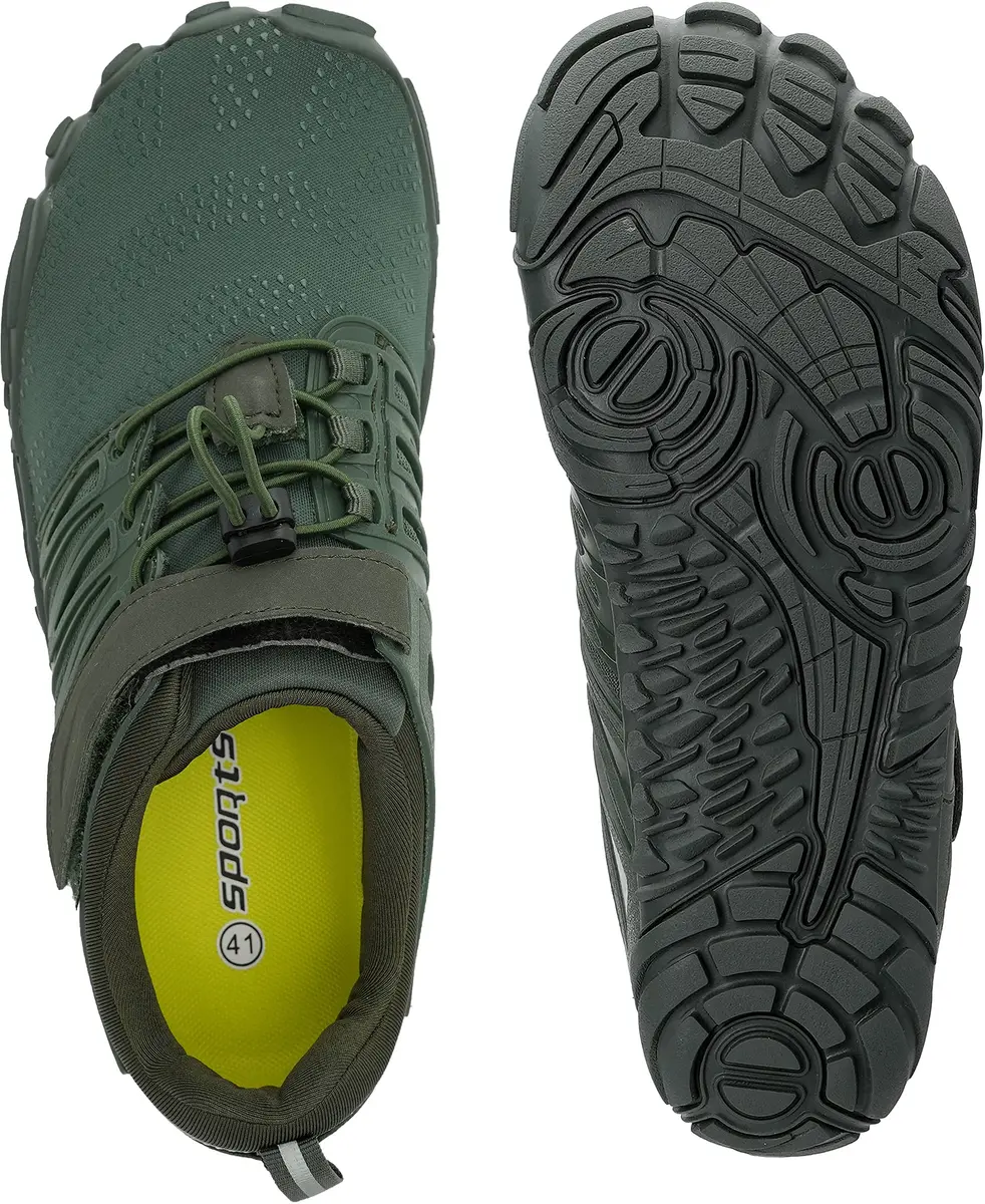WHITIN Women's Minimalist Barefoot Trail Running Shoes Green 8.5 | Zero Drop, Wide Toe Box, Slip-Resistant - view 5
