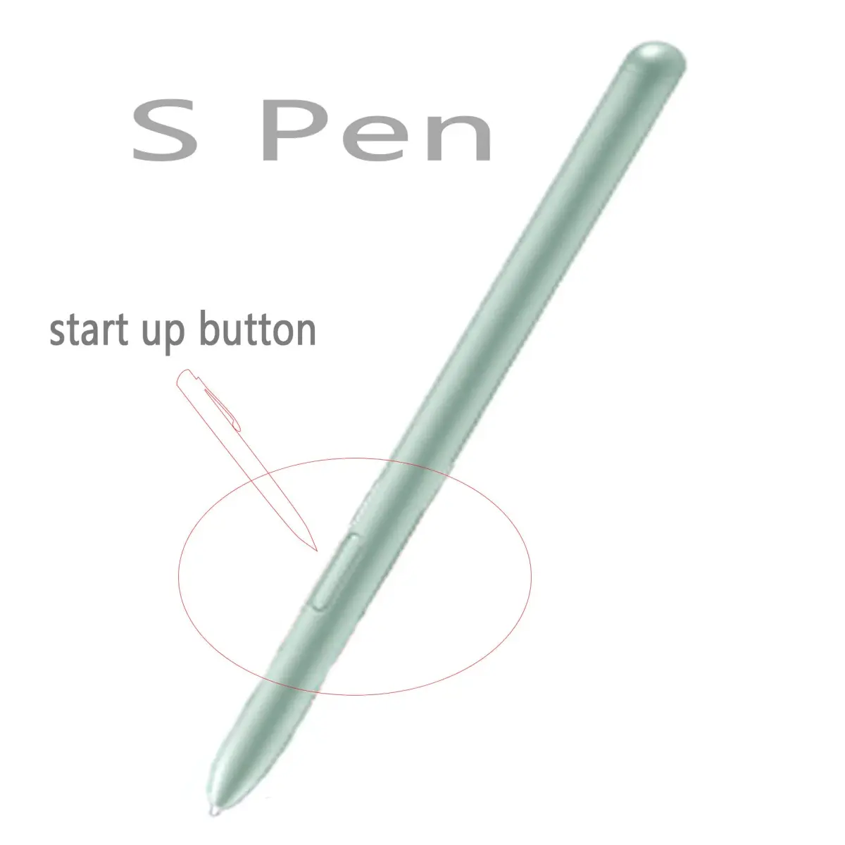 CaoXiong Green Stylus Pen for Samsung Galaxy Tab S7 FE & S7+ | 4096 Pressure Levels - view 3