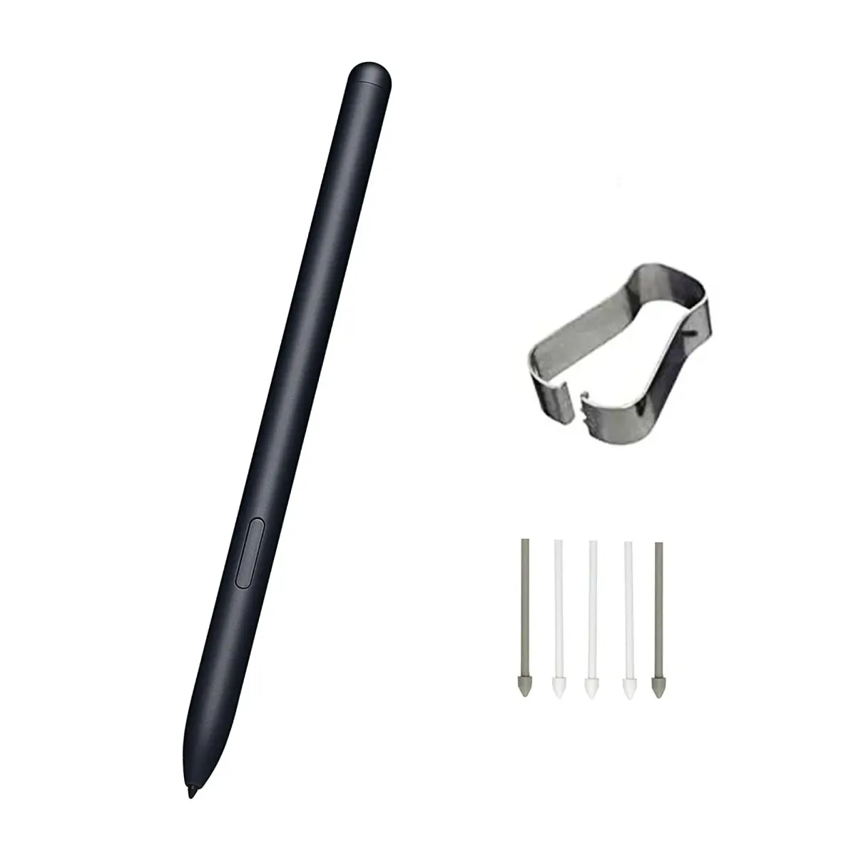 Alovexiong Replacement Stylus Pen for Samsung Galaxy Tab S7/S7+/S8/S8+/S8 Ultra (Black) | Magnetic Attachment, 5 Black Tips Included - main product image