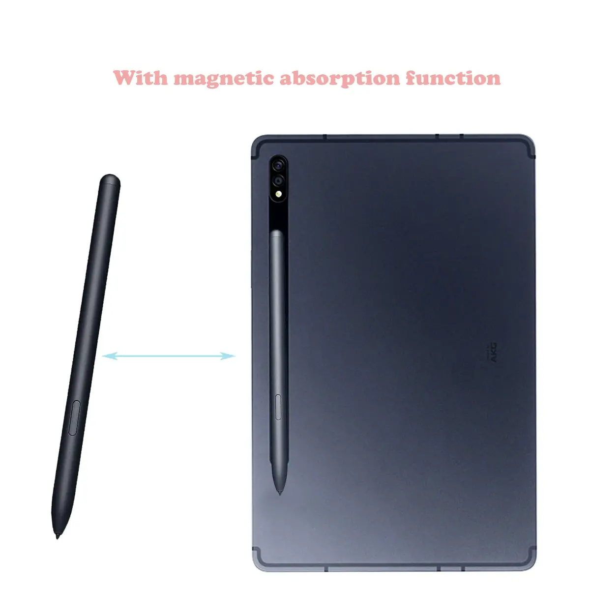 Alovexiong Replacement Stylus Pen for Samsung Galaxy Tab S7/S7+/S8/S8+/S8 Ultra (Black) | Magnetic Attachment, 5 Black Tips Included - view 2