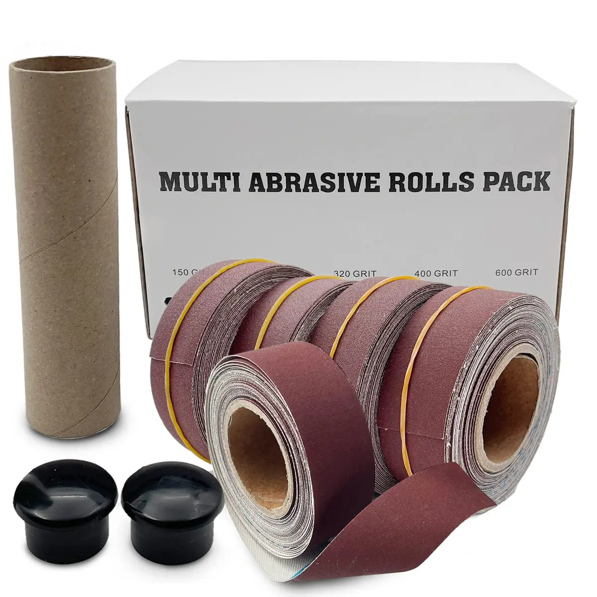 LYFJXX Emery Cloth Roll Set 25mm x 6m (1" x 19.68ft) | 5 Grits Aluminum Oxide Sandpaper for Wood Metal Polishing - view 6