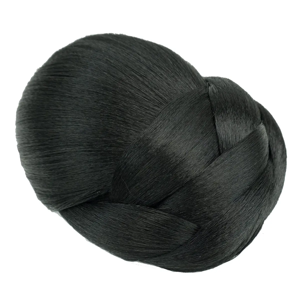 IMISSU Braided Chignon Dancer Hair Cover Donut Hair Pieces 13cm x 10cm | Heat-Resistant Synthetic Fiber - view 2