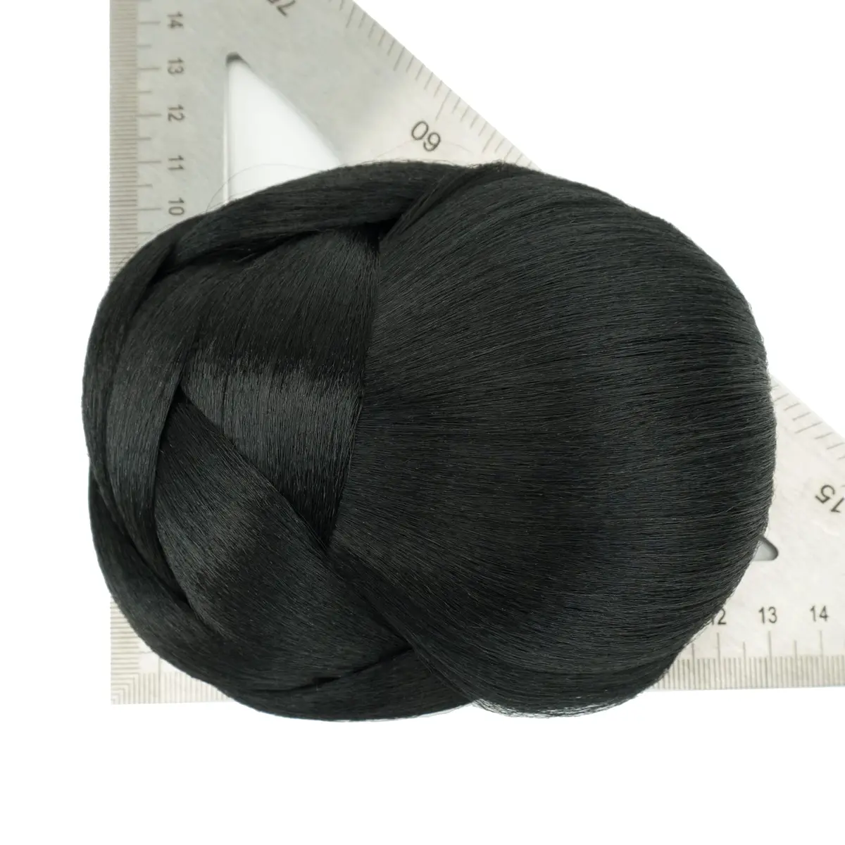 IMISSU Braided Chignon Dancer Hair Cover Donut Hair Pieces 13cm x 10cm | Heat-Resistant Synthetic Fiber - view 4