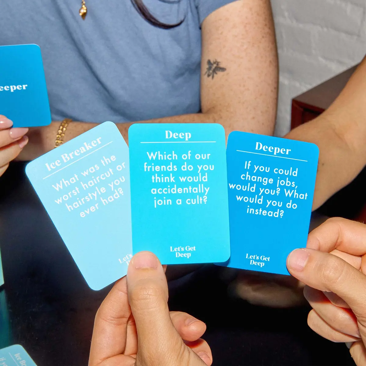 WHAT DO YOU MEME? Let's Get Deep: Friends Edition | Adult Group Card Game for Social Night (4.5 x 2.5 x 8.5 inches) - view 2
