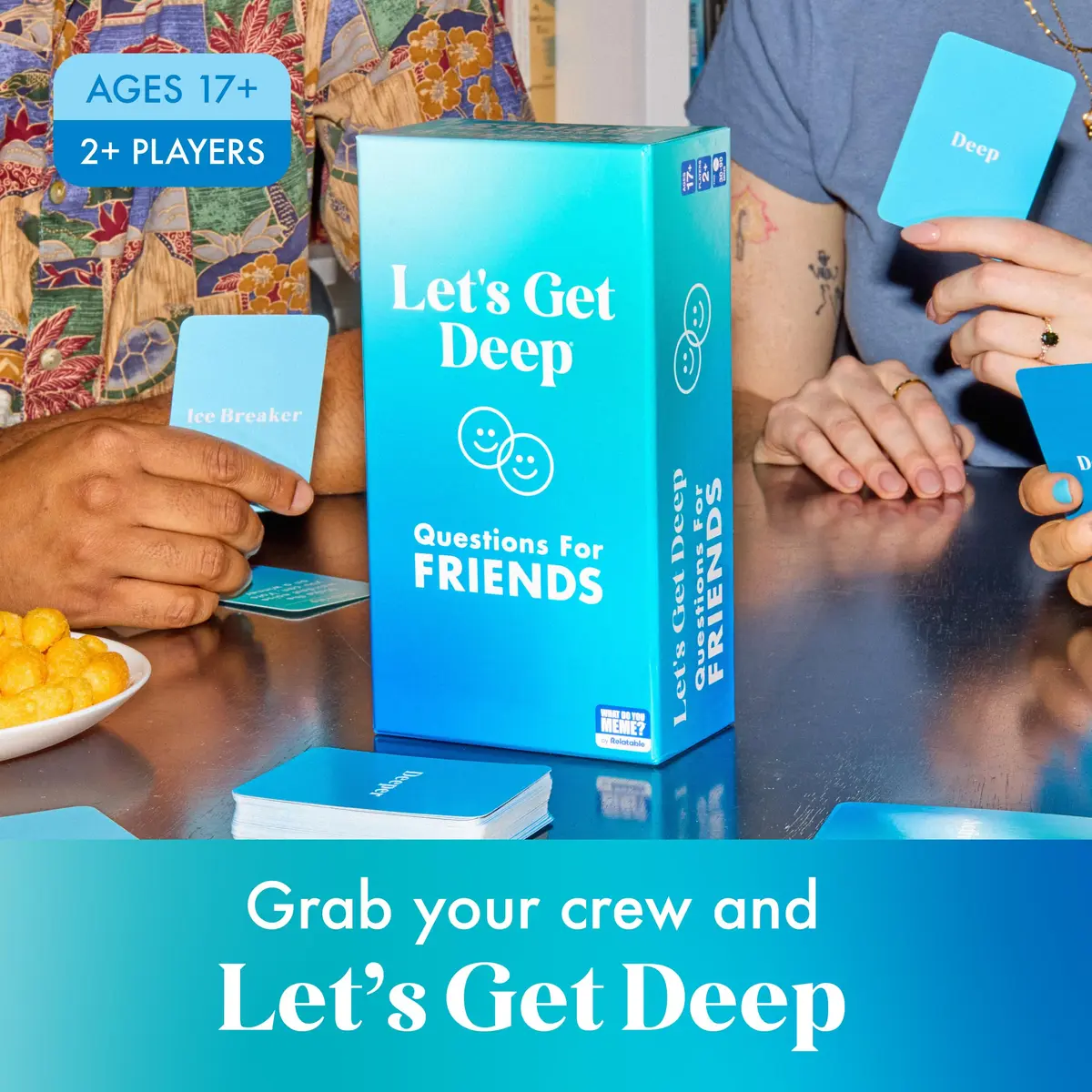 WHAT DO YOU MEME? Let's Get Deep: Friends Edition | Adult Group Card Game for Social Night (4.5 x 2.5 x 8.5 inches) - view 3