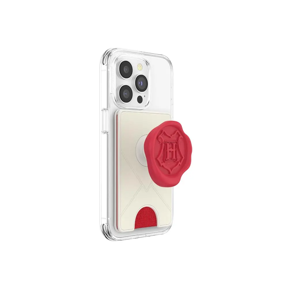 PopSockets Adhesive Phone Wallet with Grip- Hogwarts Letter | Slim, Secure, Harry Potter Design - main product image