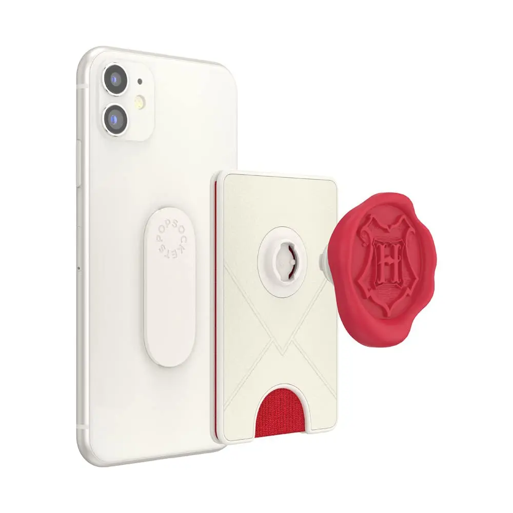 PopSockets Adhesive Phone Wallet with Grip- Hogwarts Letter | Slim, Secure, Harry Potter Design - view 3