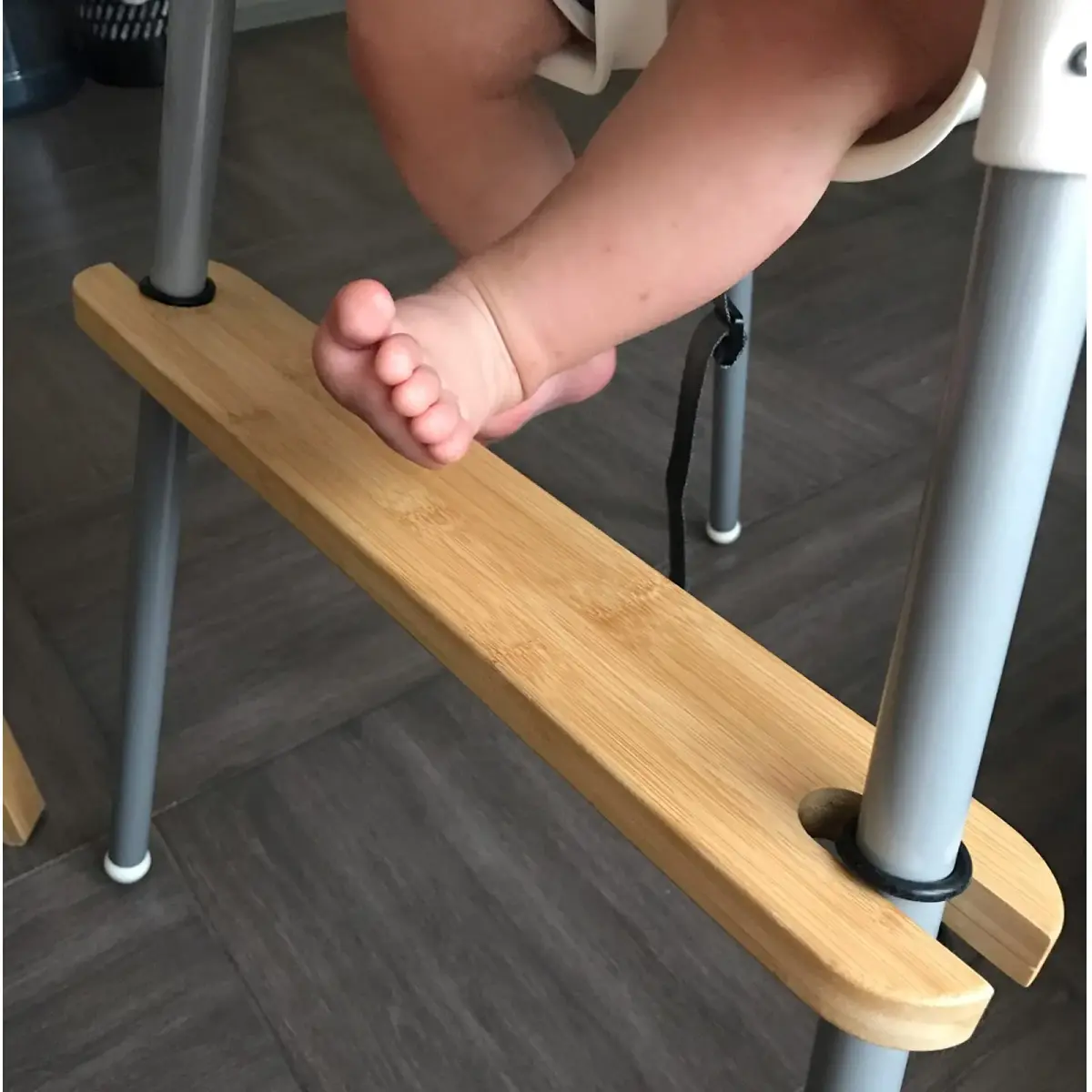 YYRZZ Natural Bamboo Wooden Footrest for IKEA Antilop High Chairs | 8.2cm (3.2in) - view 7