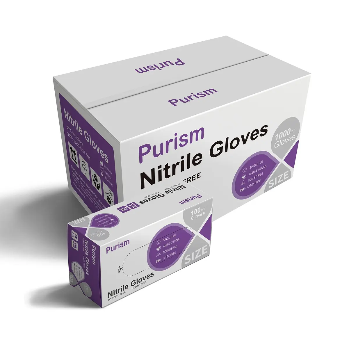 Daddy's Choice Nitrile Gloves Medium | No Latex No Powder, Safe for Household & Food Handling - main product image