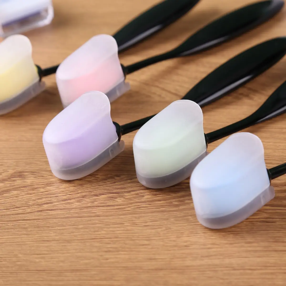 Briartw 5-Color Blending Sponge Brush Set with Brush Caps, 15cm (5.9 inch) | Ideal for Ink Blending & Art Painting - view 5