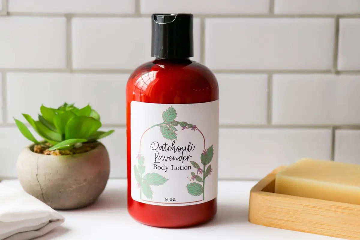 Patchouli Lavender Lotion | Moisturizing Aloe Lotion with Patchouli & Lavender (8 Fl Oz) - view 2
