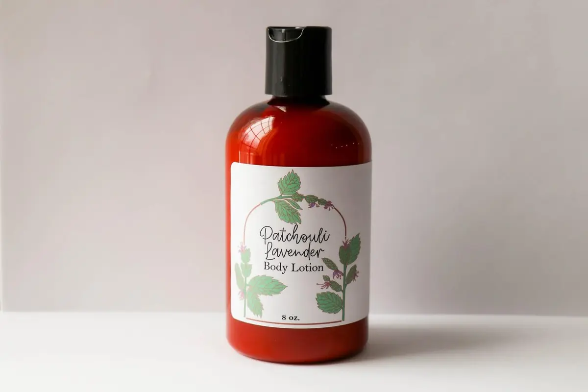 Patchouli Lavender Lotion | Moisturizing Aloe Lotion with Patchouli & Lavender (8 Fl Oz) - view 3