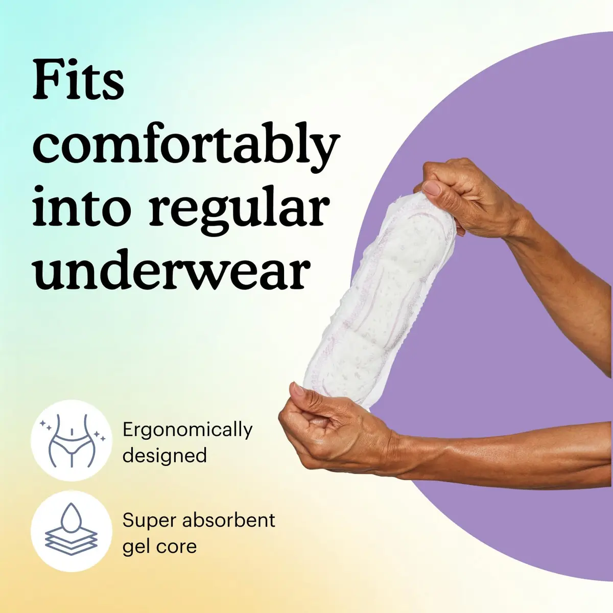 Because Incontinence Pads for Women - Extra Heavy Absorbency | 20 Count Nighttime Leak-Free Liners - view 6
