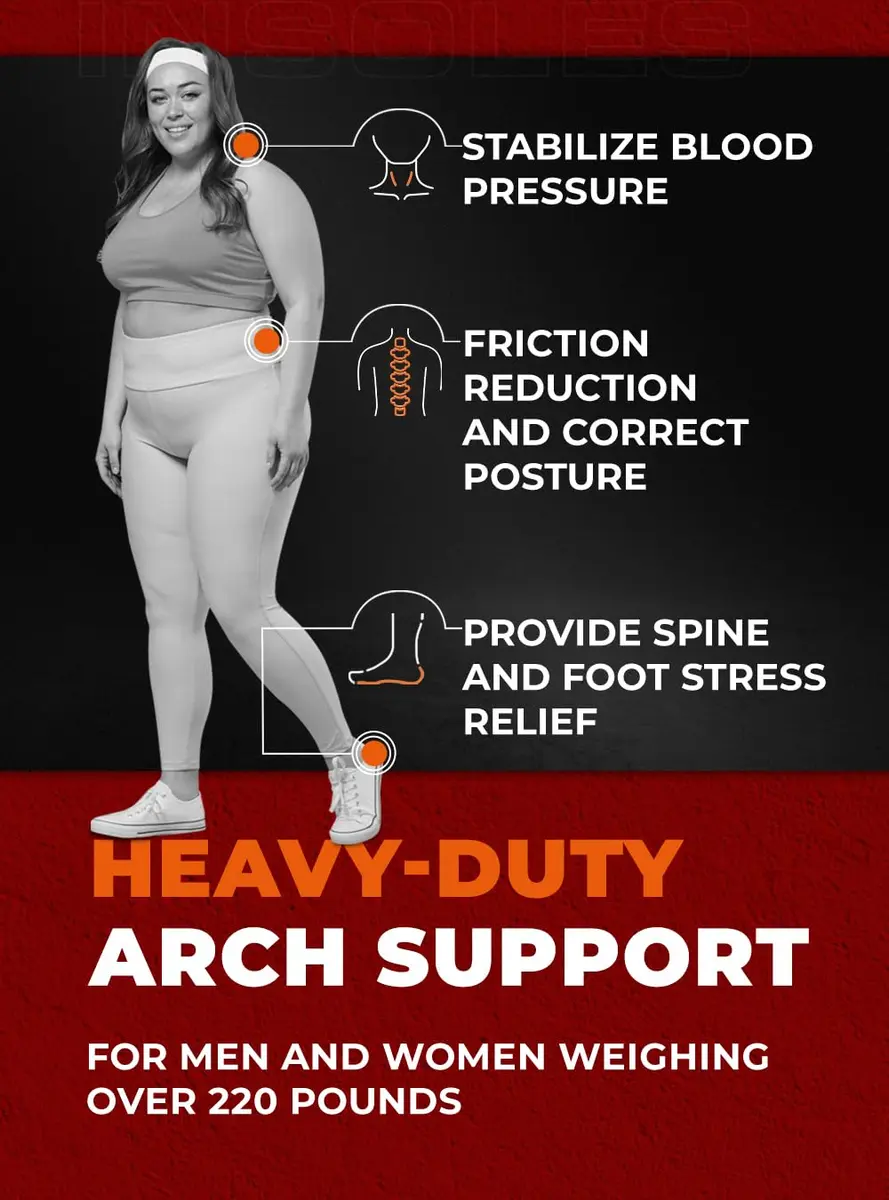 CRUVHEAL High Arch Support Insoles XL | Heavy Duty Plantar Fasciitis Relief for Men & Women - view 2