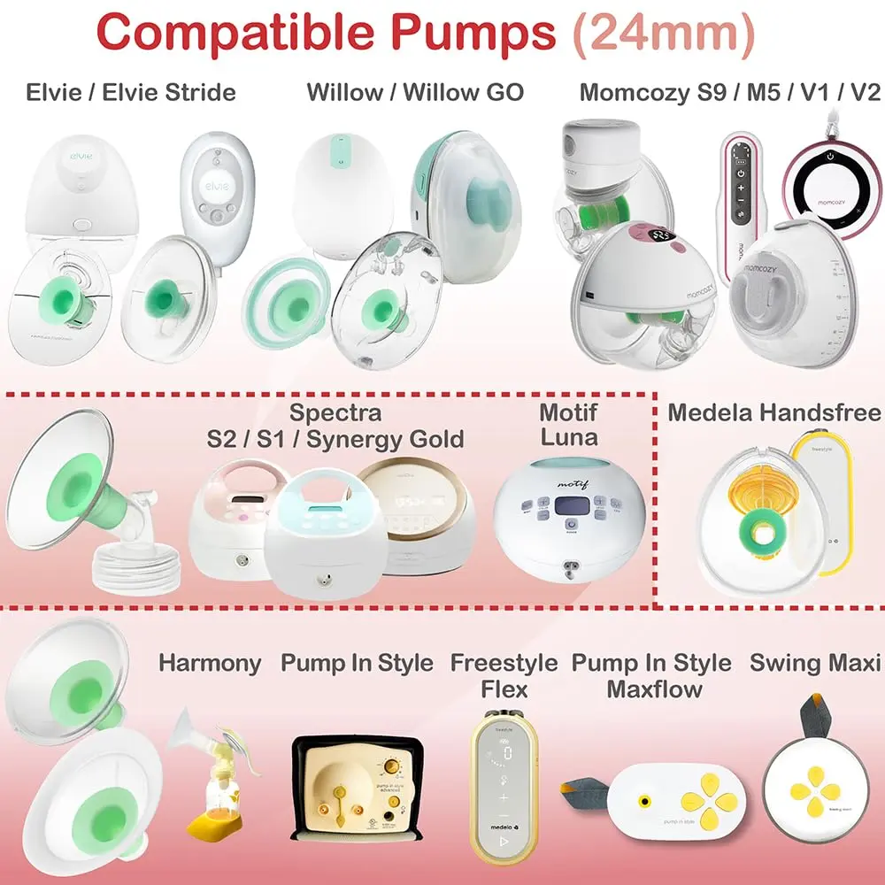NENESUPPLY 1st Gen 15mm Flange Insert for Breast Pumps | Compatible with Elvie, Medela, Spectra, Willow - view 5