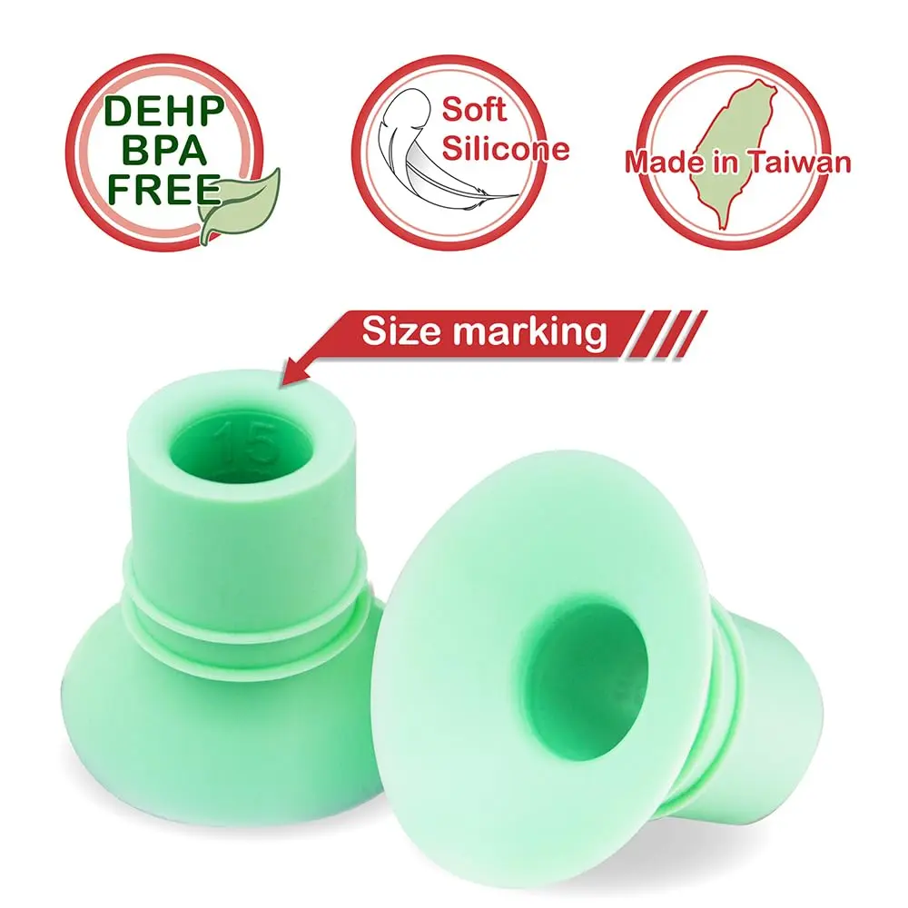 NENESUPPLY 1st Gen 15mm Flange Insert for Breast Pumps | Compatible with Elvie, Medela, Spectra, Willow - view 6