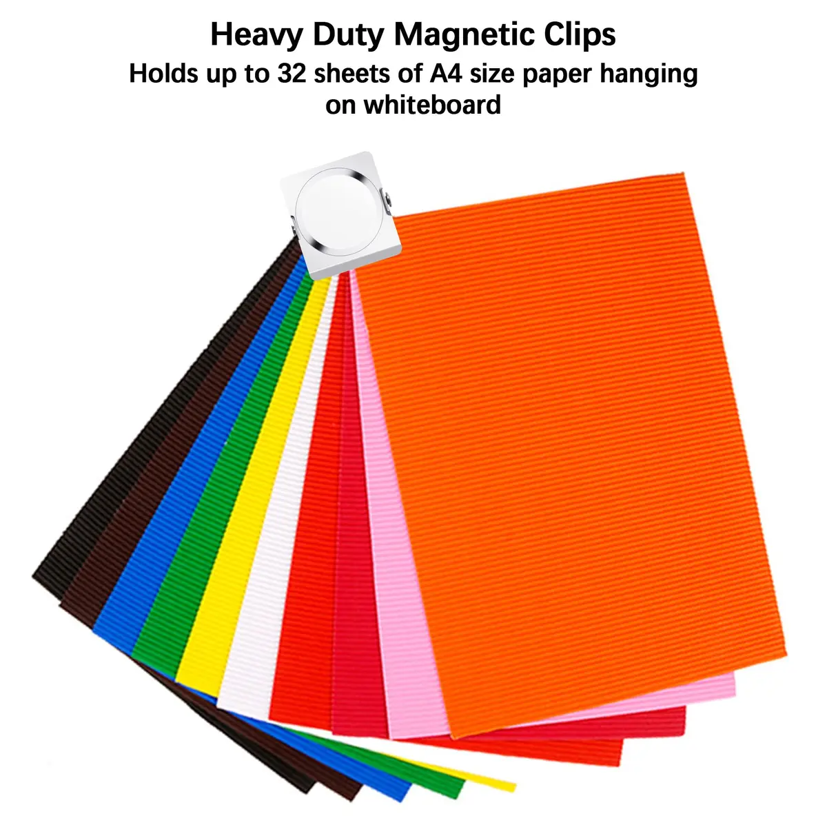 Thimmamma Magnetic Clips 1.77 inch | Heavy Duty Metal Clips for Whiteboard & Refrigerator - view 5