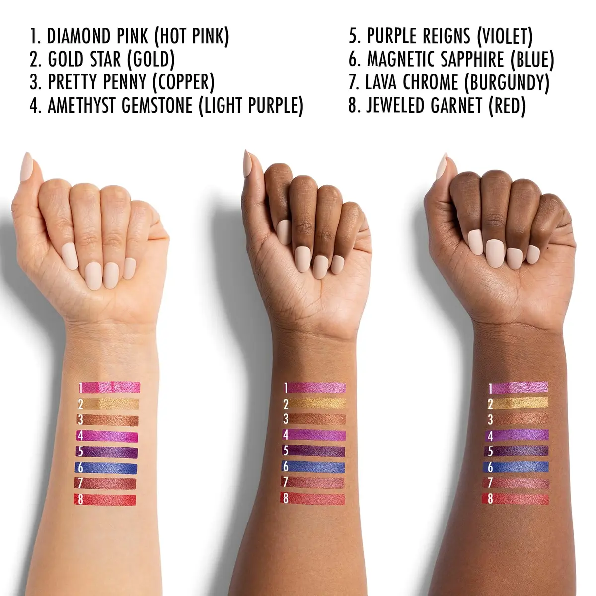 Black Radiance Metalicious Metallic Lipstick Lip Sculptor Purple Reigns (Violet) 1.0 Fl Oz (Pack of 1) | Metallic Finish with Vitamin E - view 3