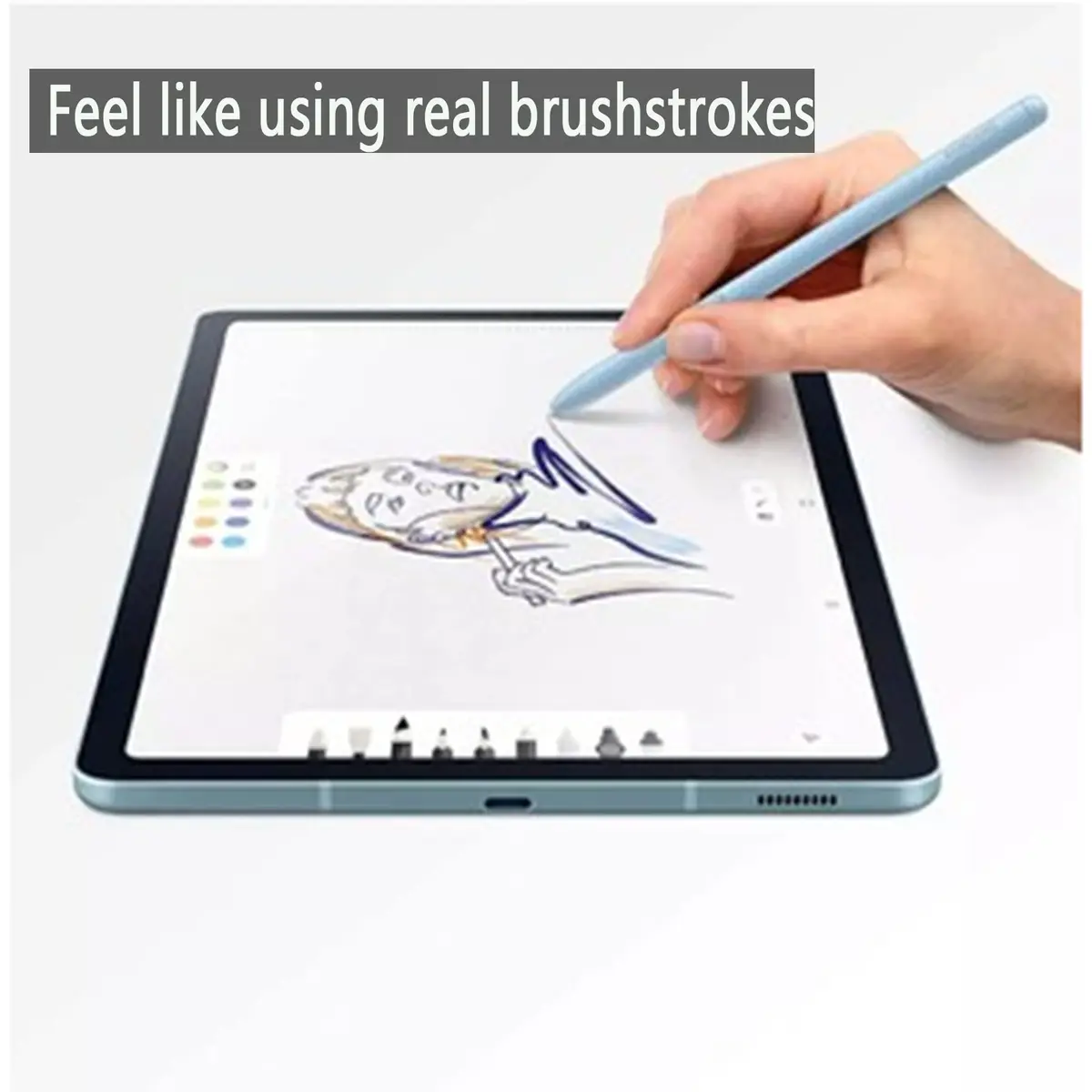 CaoXiong Replacement Stylus Pen for Samsung Galaxy Tab S6 Lite (Light Blue) | Precise Touch & Control - view 5