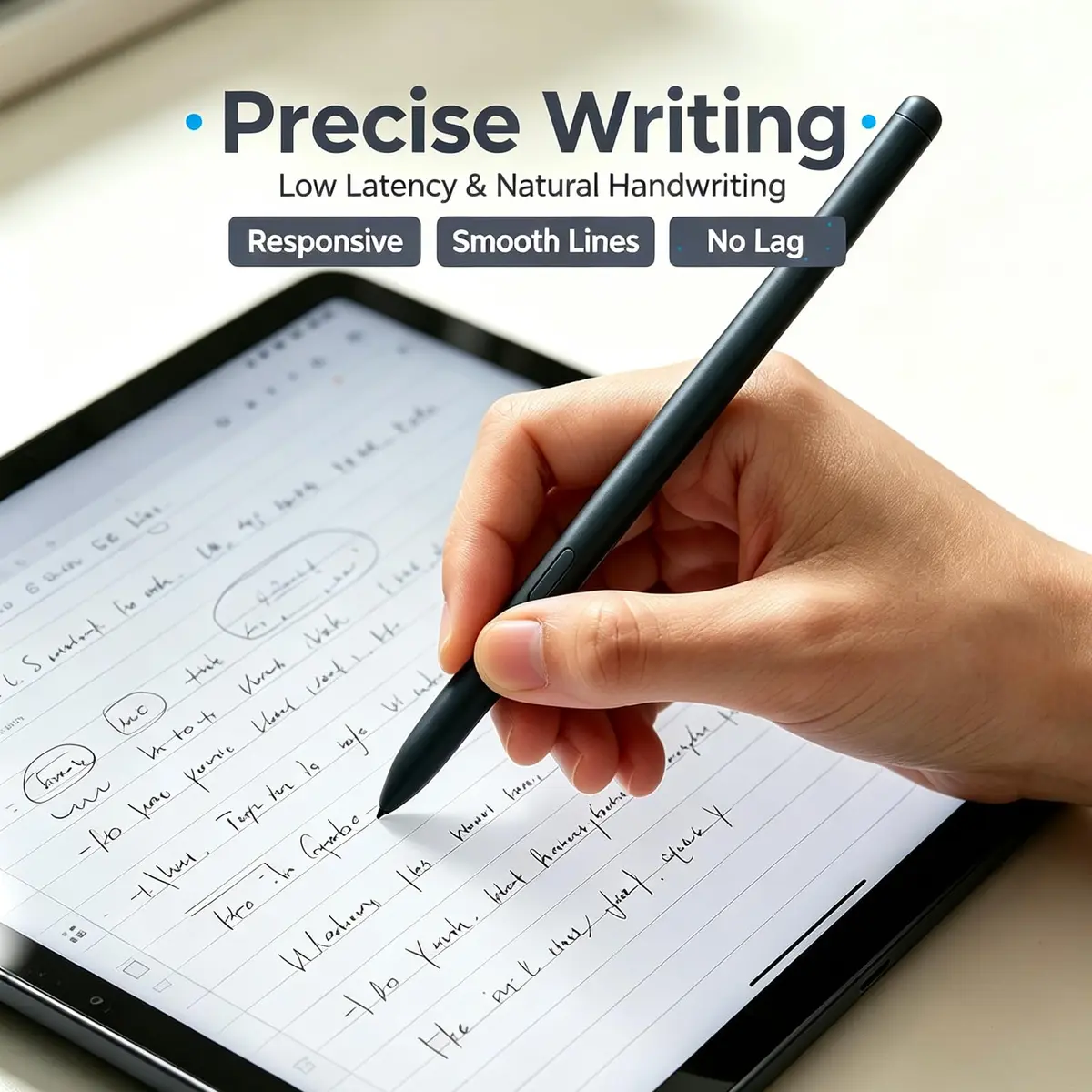 CaoXiong Black Stylus Pen for Samsung Galaxy Tab S6 Lite | 4096 Pressure Levels - view 6