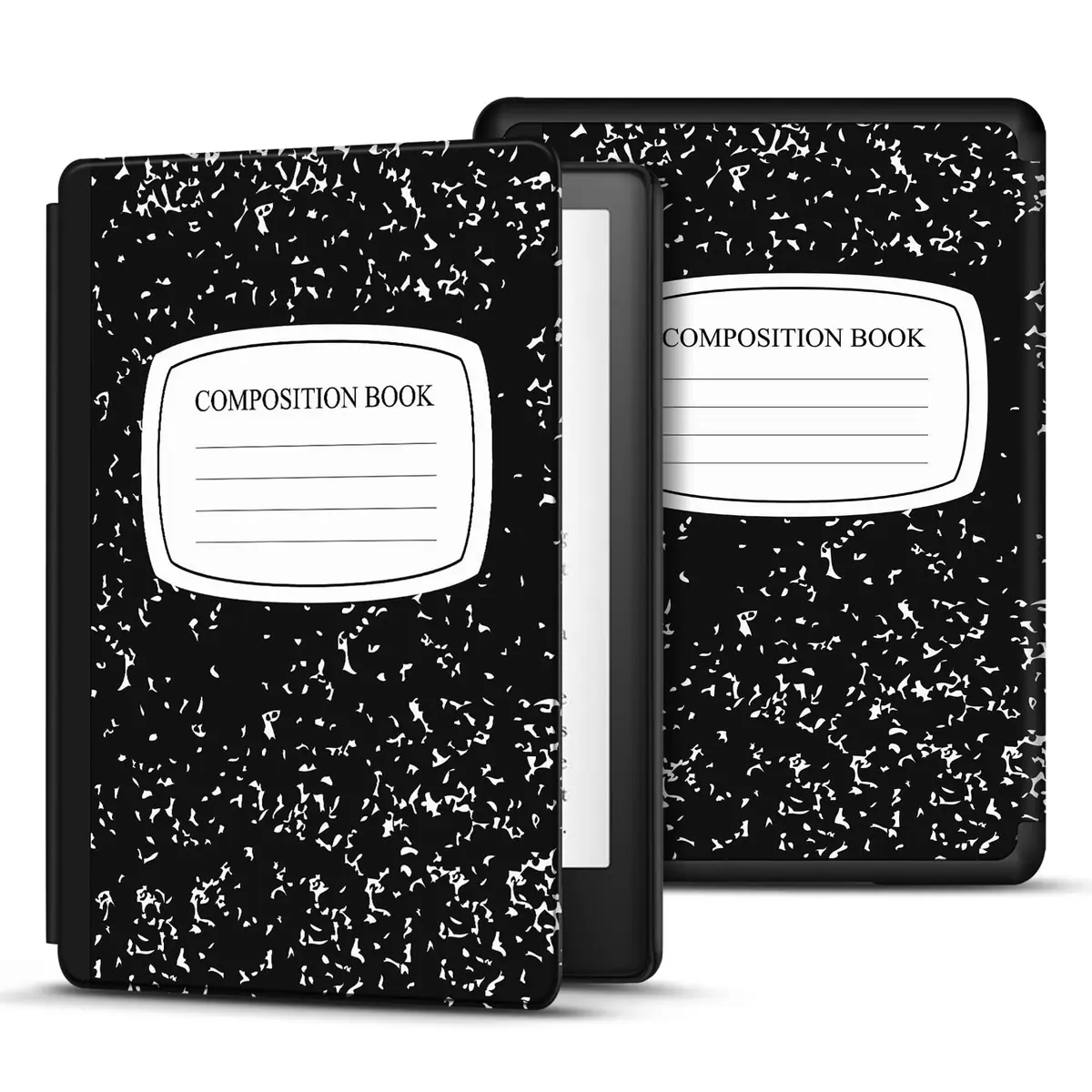TNP Kindle Paperwhite 11th Gen Case 6.8-Inch PU Leather Composition Book | Auto Sleep Wake Folio - view 3