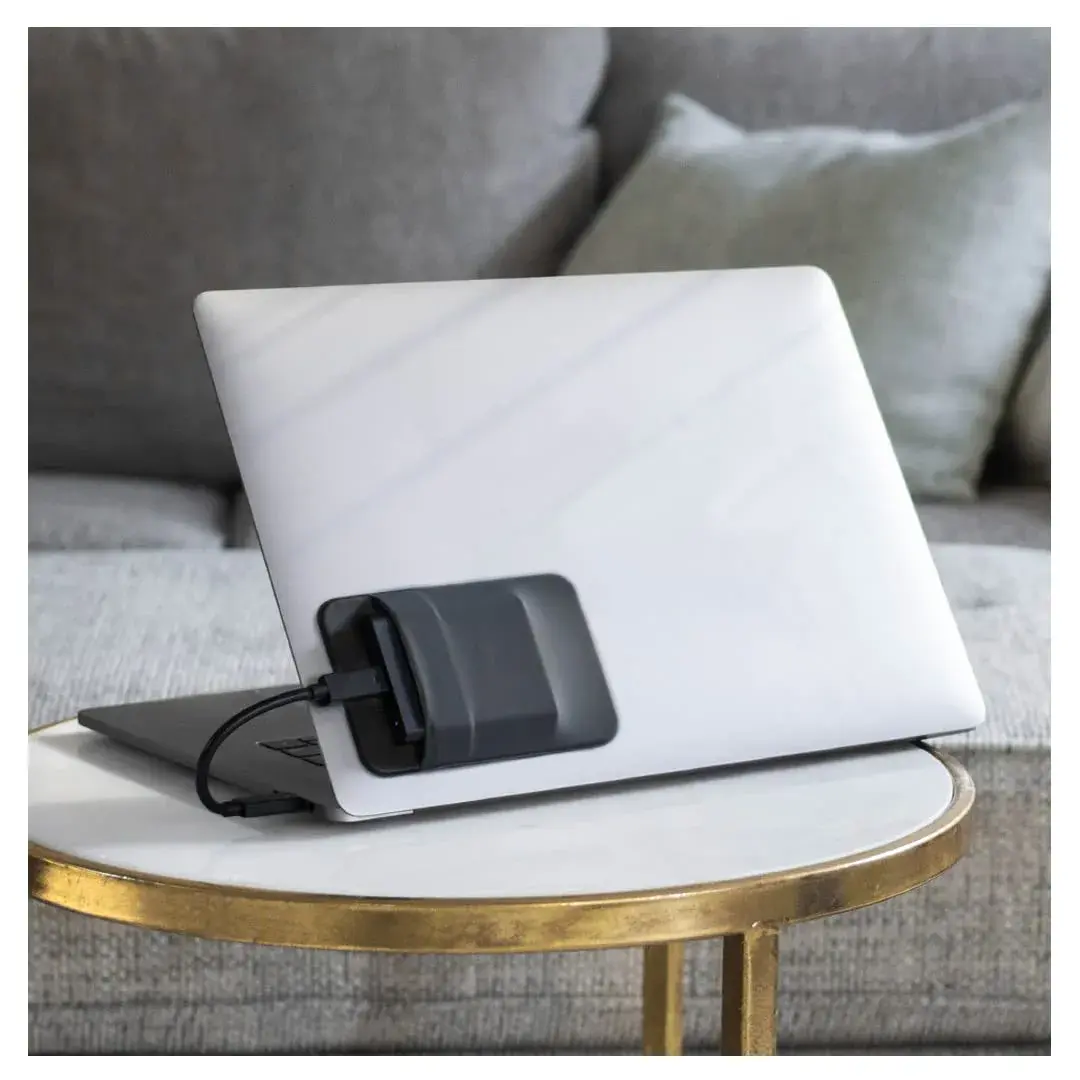 Slipdrive Portable SSD Sleeve for Laptops & Tablets - Black | Secure Stick-On Carrying Case for External Drives - view 3