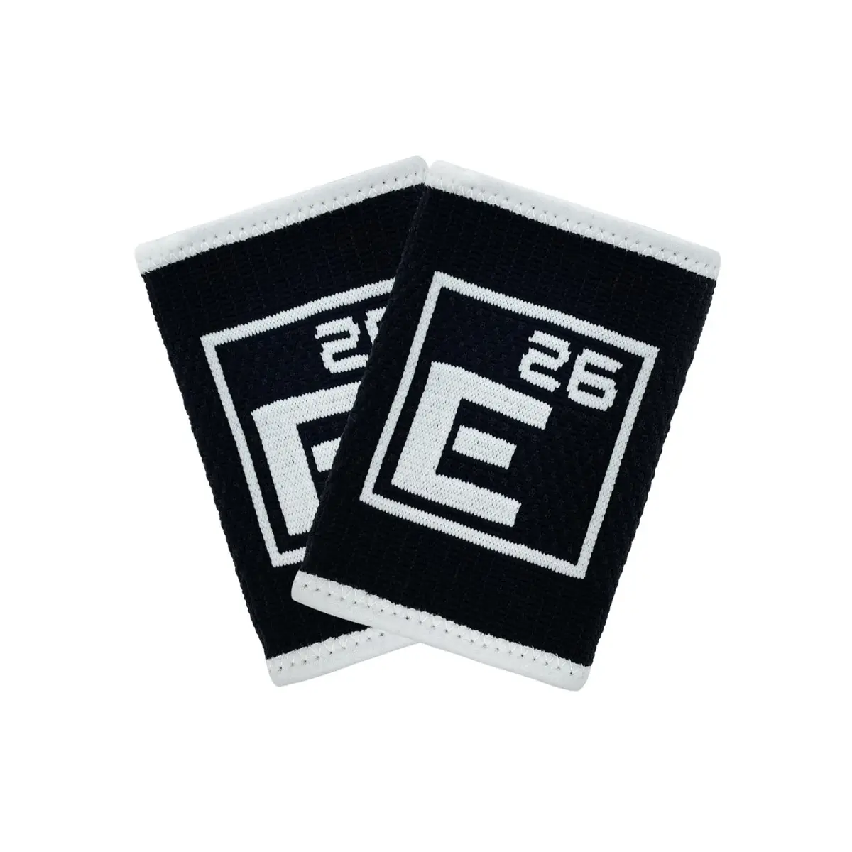 Element 26 Sweat Wicking Wrist Bands (4 Pack) - Sweat Absorbing for Men & Women, Large, Black - main product image