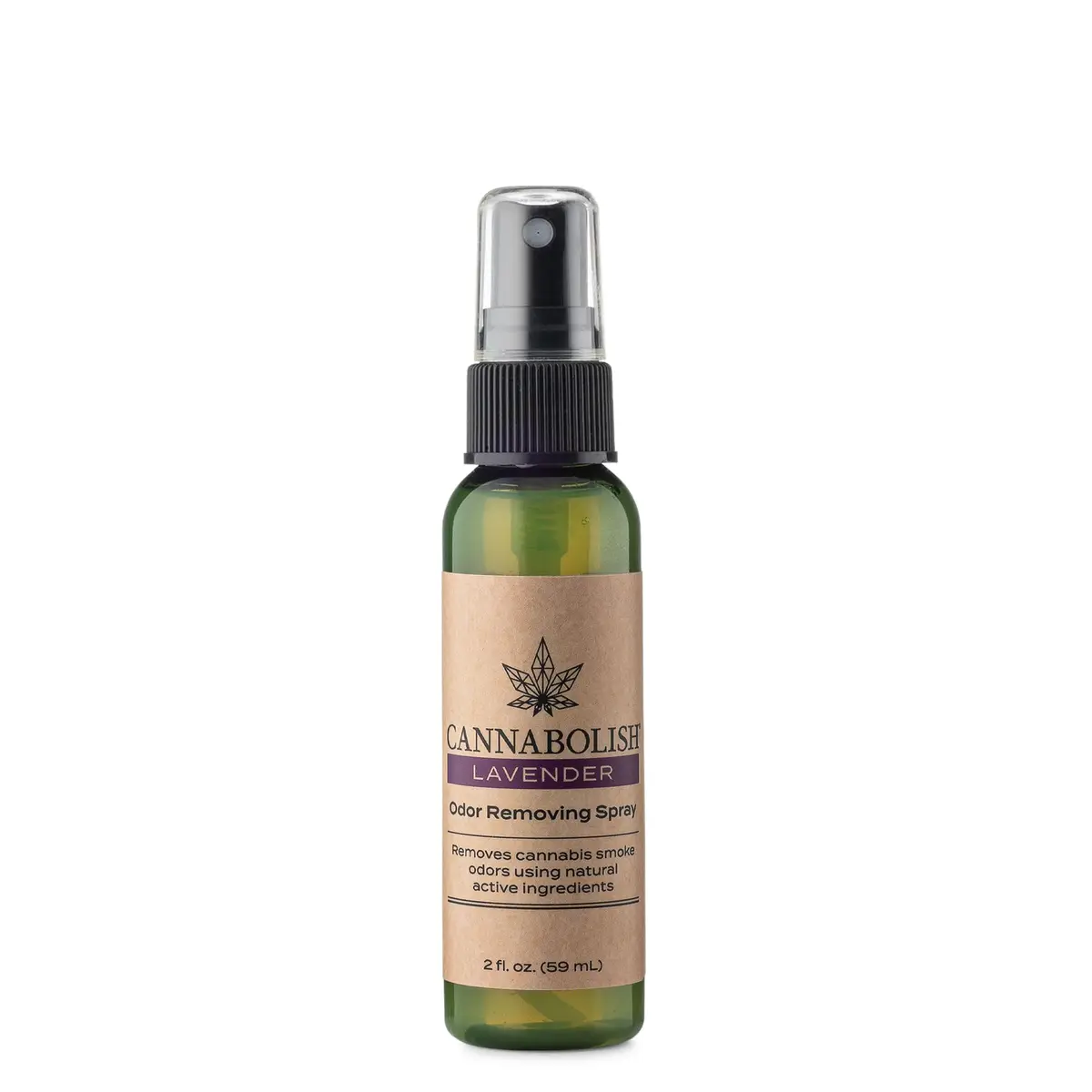 Cannabolish Lavender Odor Removing Spray and Air Freshener Travel Size 59ml (2 fl. oz.) | Plant-Based Smoke Odor Eliminator - main product image