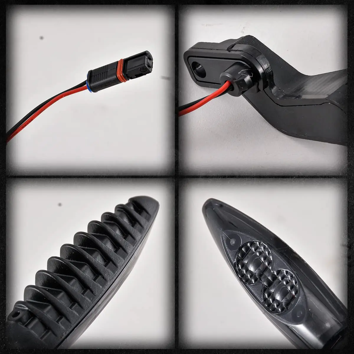 TUINCYN Motorcycle Turn Signal Light Rear LED Blinkers Indicators Compatible With BMW F650GS F700GS F800G F800R F800S F800ST HP2 Sport K1200R K1300R R1200GS R1200R G310GS G310R Amber (2 Pack) | Waterproof, Bright, Easy Install - view 4