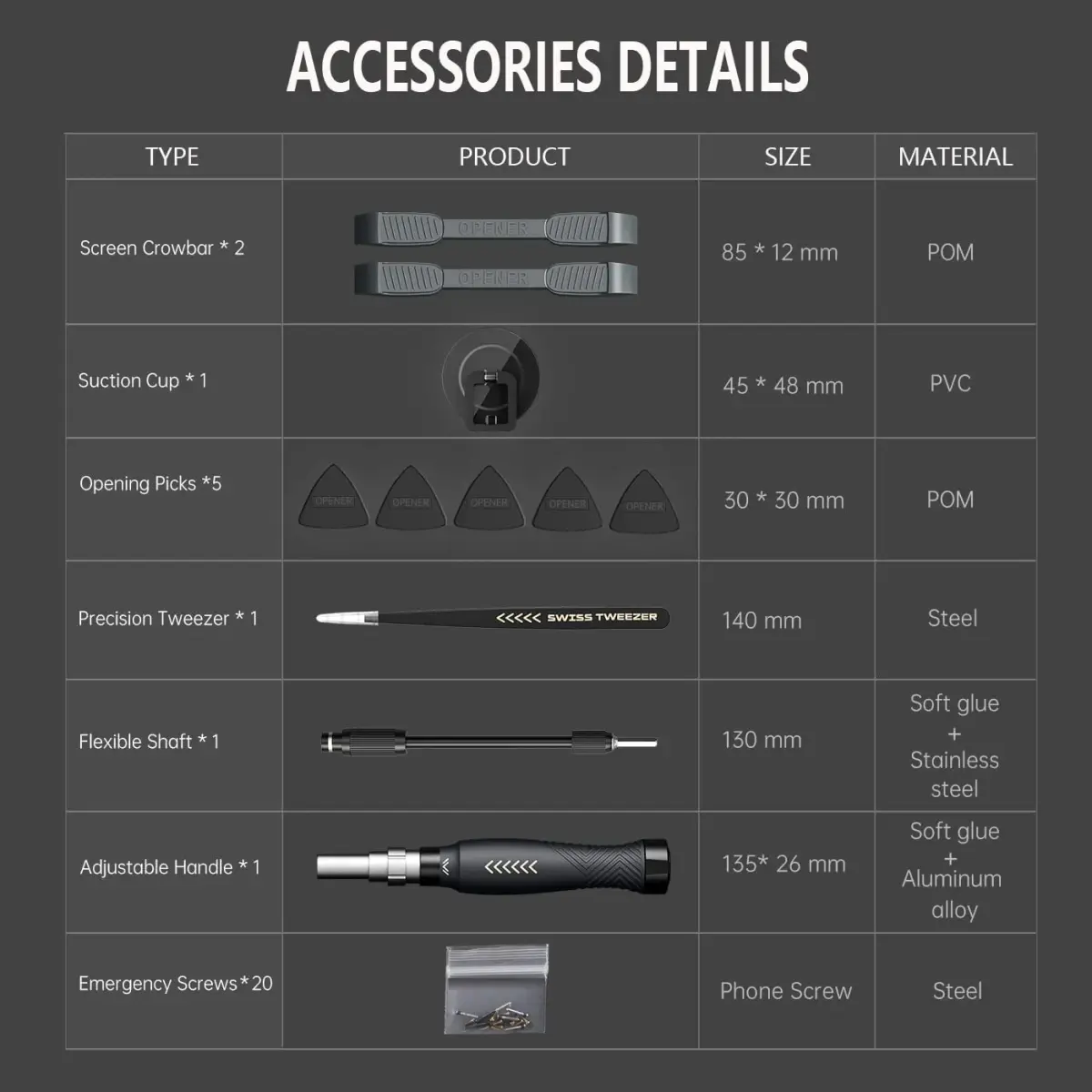 JAKEMY 164-in-1 Precision Screwdriver Set | Professional Electronics Repair Tool Kit with Magnetic Bits - view 6