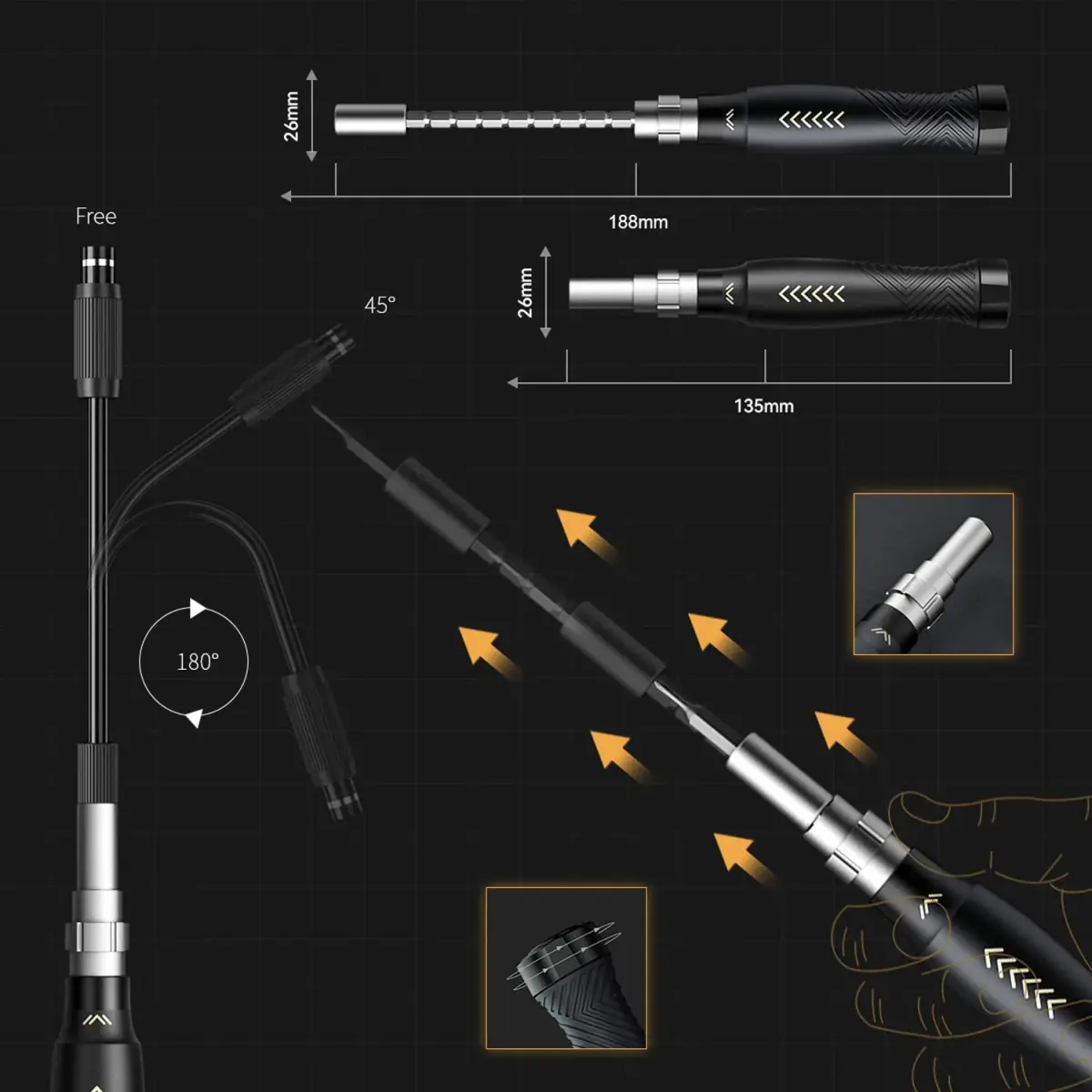 JAKEMY 164-in-1 Precision Screwdriver Set | Professional Electronics Repair Tool Kit with Magnetic Bits - view 2
