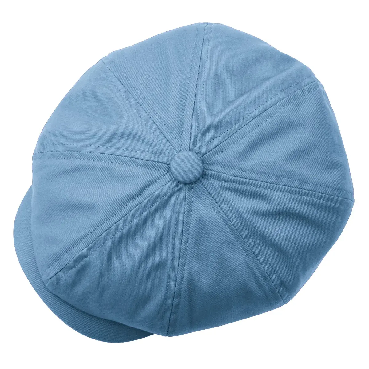 BOTVELA Men's 100% Cotton Newsboy Flat Cap | Light Blue, 7 3/8 (58.5 cm) - view 5