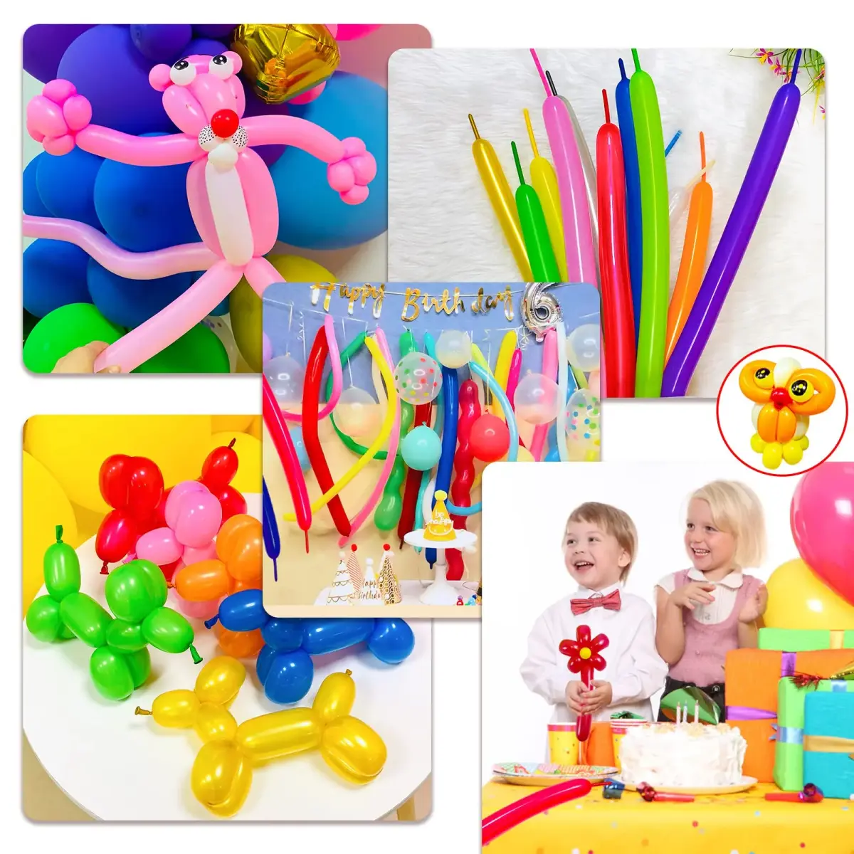 KUULBELA Red 260q Latex Twisting Balloons 100 Count | Thickened Latex for Animal Models & Party Decor - view 7