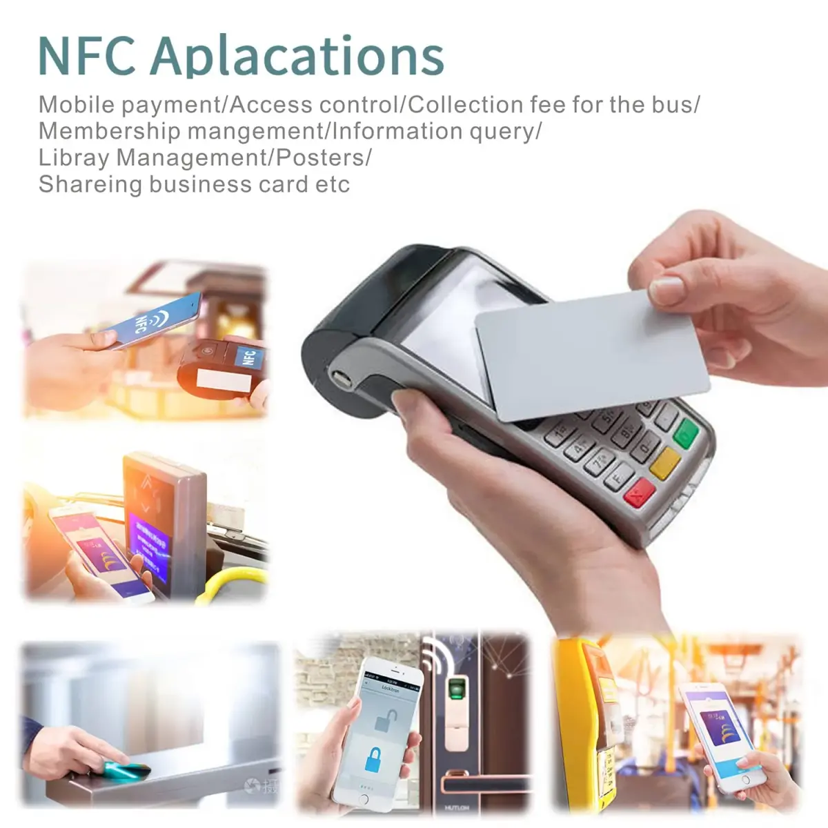 sanpopo Black 10PCS NTAG215 NFC Cards | 504 Bytes Memory - view 5
