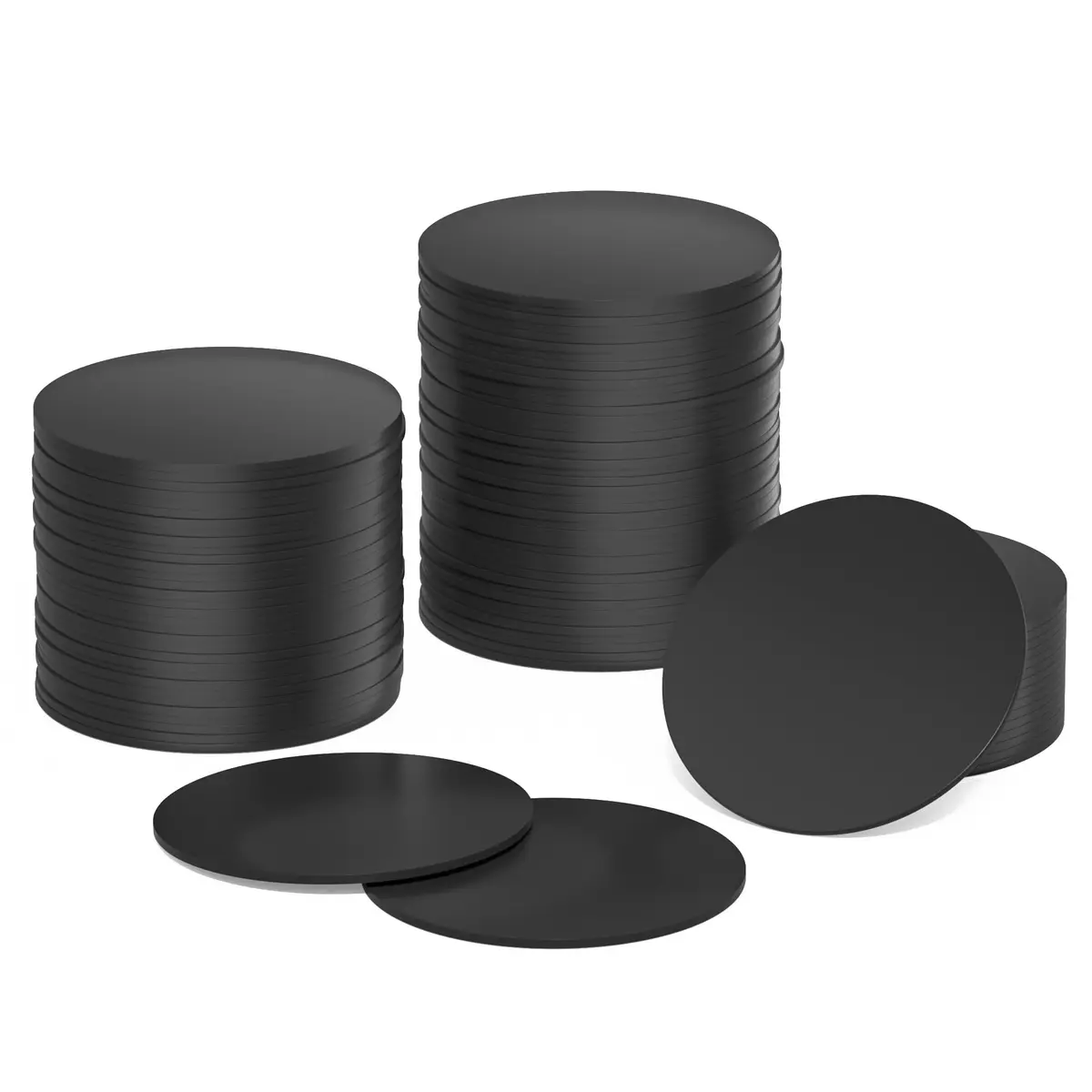 sanpopo Black NFC Tags NTAG215 NFC Cards 25mm (1 inch) Waterproof | Create Amiibo & Smart Device Links - main product image
