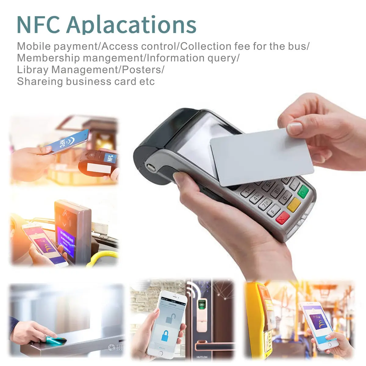 sanpopo Black NFC Tags NTAG215 NFC Cards 25mm (1 inch) Waterproof | Create Amiibo & Smart Device Links - view 5