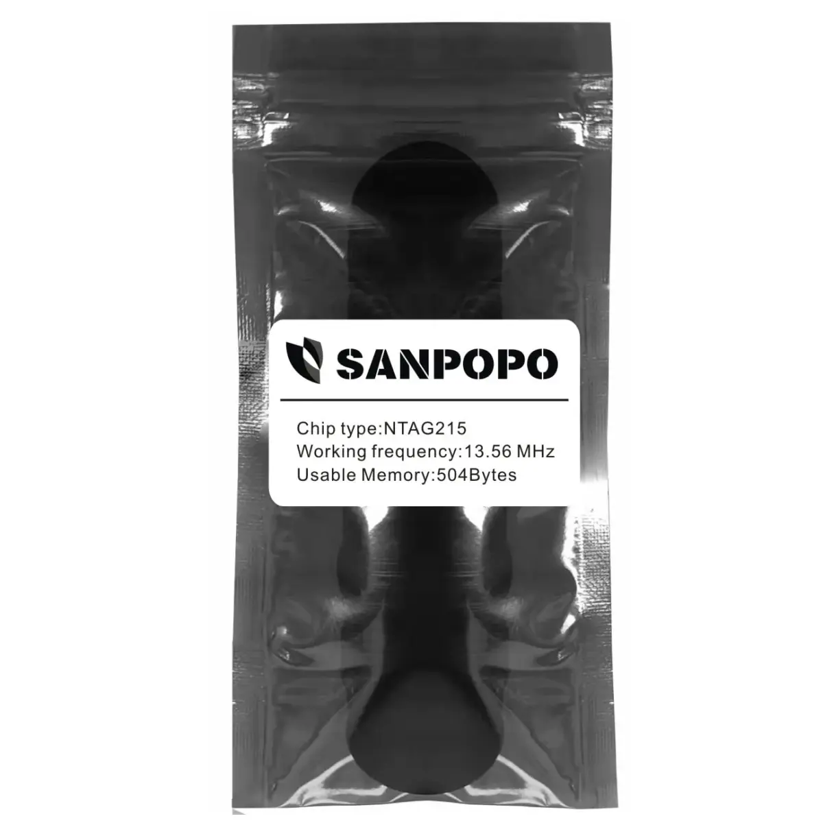 sanpopo Black NFC Cards 30PCS 25mm (1 Inch) Coin NFC Card | NTAG215 Chip with 504 Bytes Memory - view 7