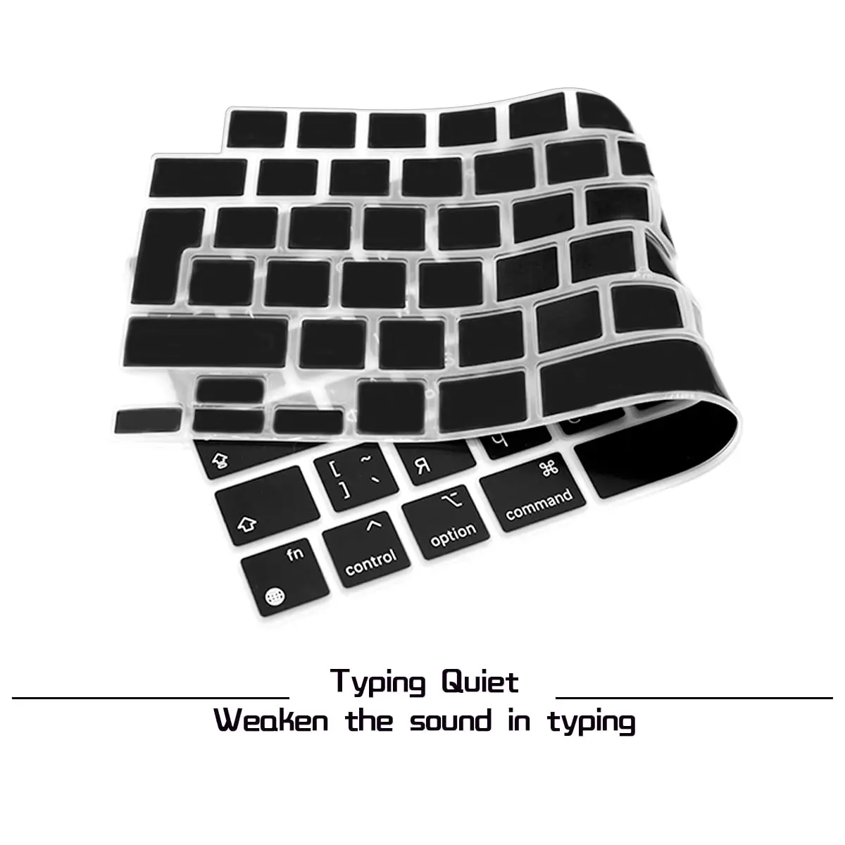 HRH Keyboard Cover Skin EU for MacBook Air 13”15" & Pro 14”16" | European Layout Silicone - view 3