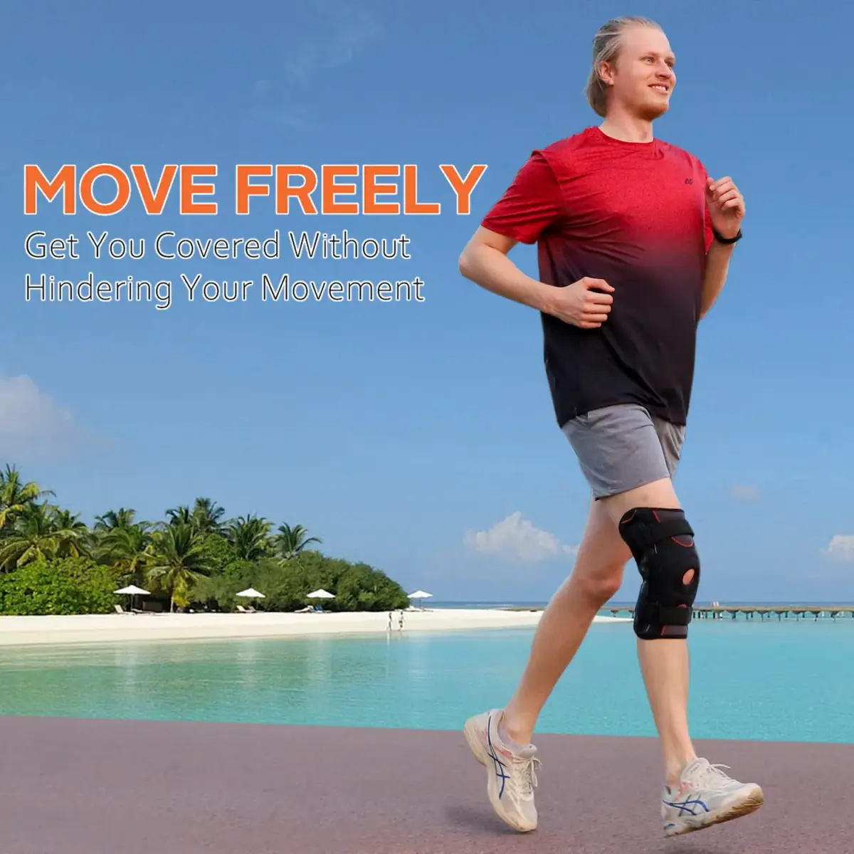 Omples Hinged Knee Brace Small Black | FDA Approved Orthopedic Brace for Pain Relief & Stability - view 6