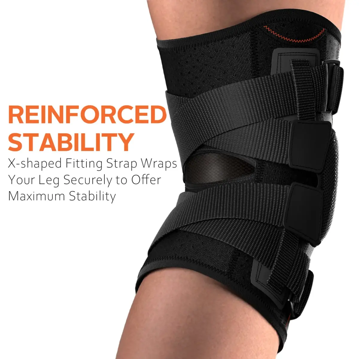 Omples Hinged Knee Brace XXX-Large Black | Reinforced Stability for Pain Relief & Injury Prevention - view 4