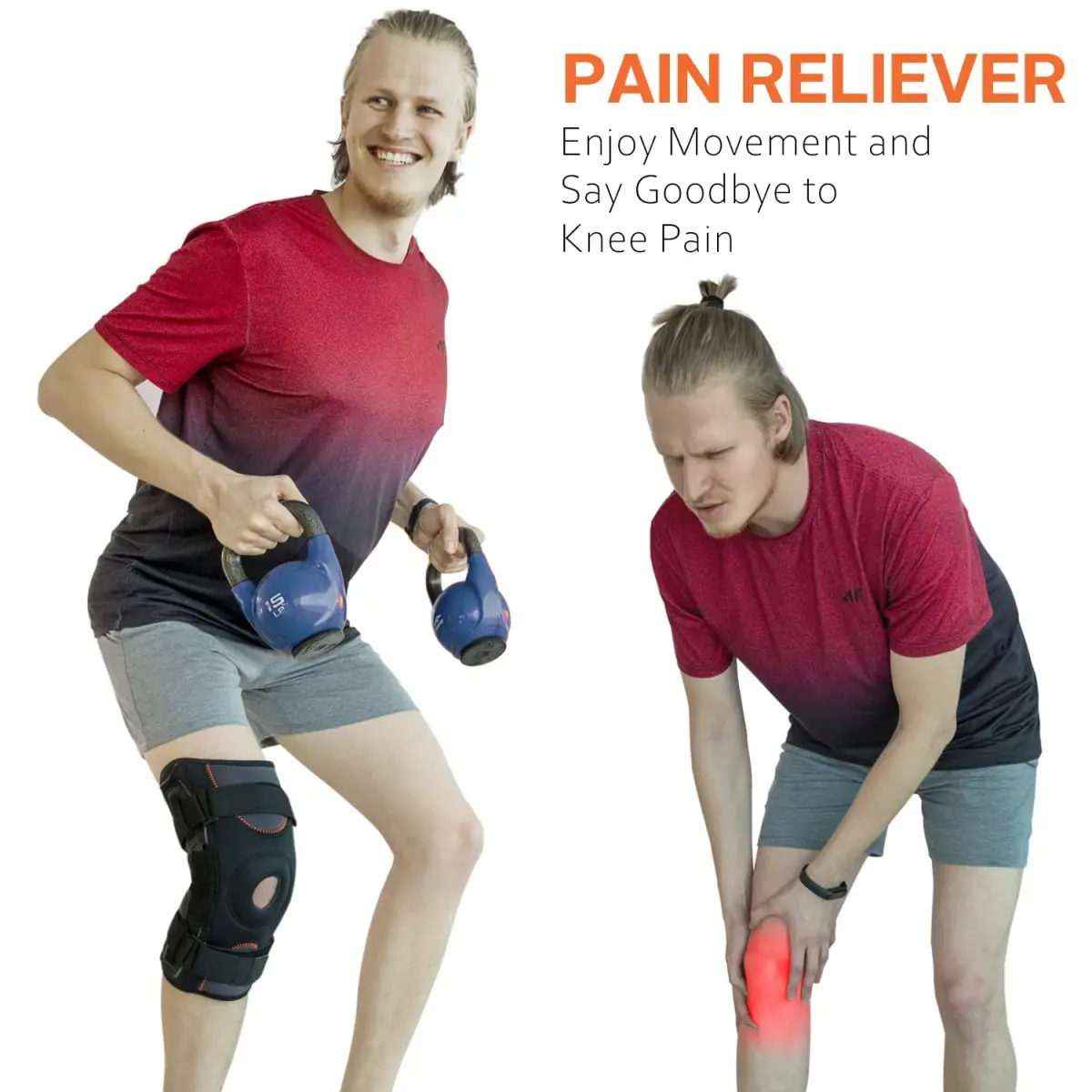 Omples Hinged Knee Brace XXX-Large Black | Reinforced Stability for Pain Relief & Injury Prevention - view 2