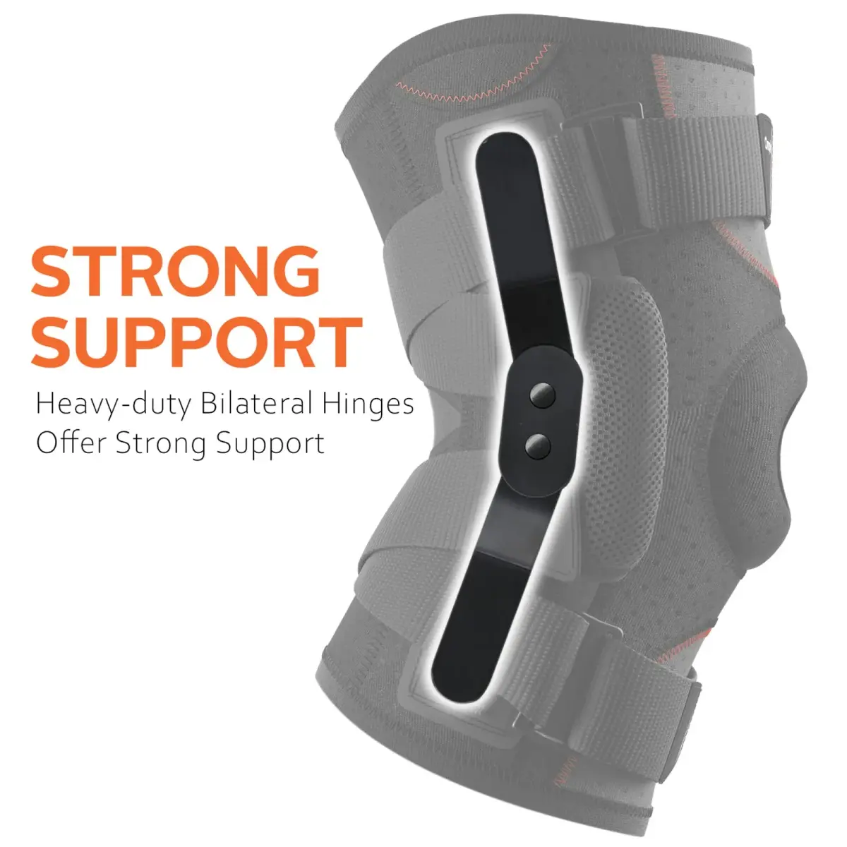 Omples Hinged Knee Brace XXX-Large Black | Reinforced Stability for Pain Relief & Injury Prevention - view 3